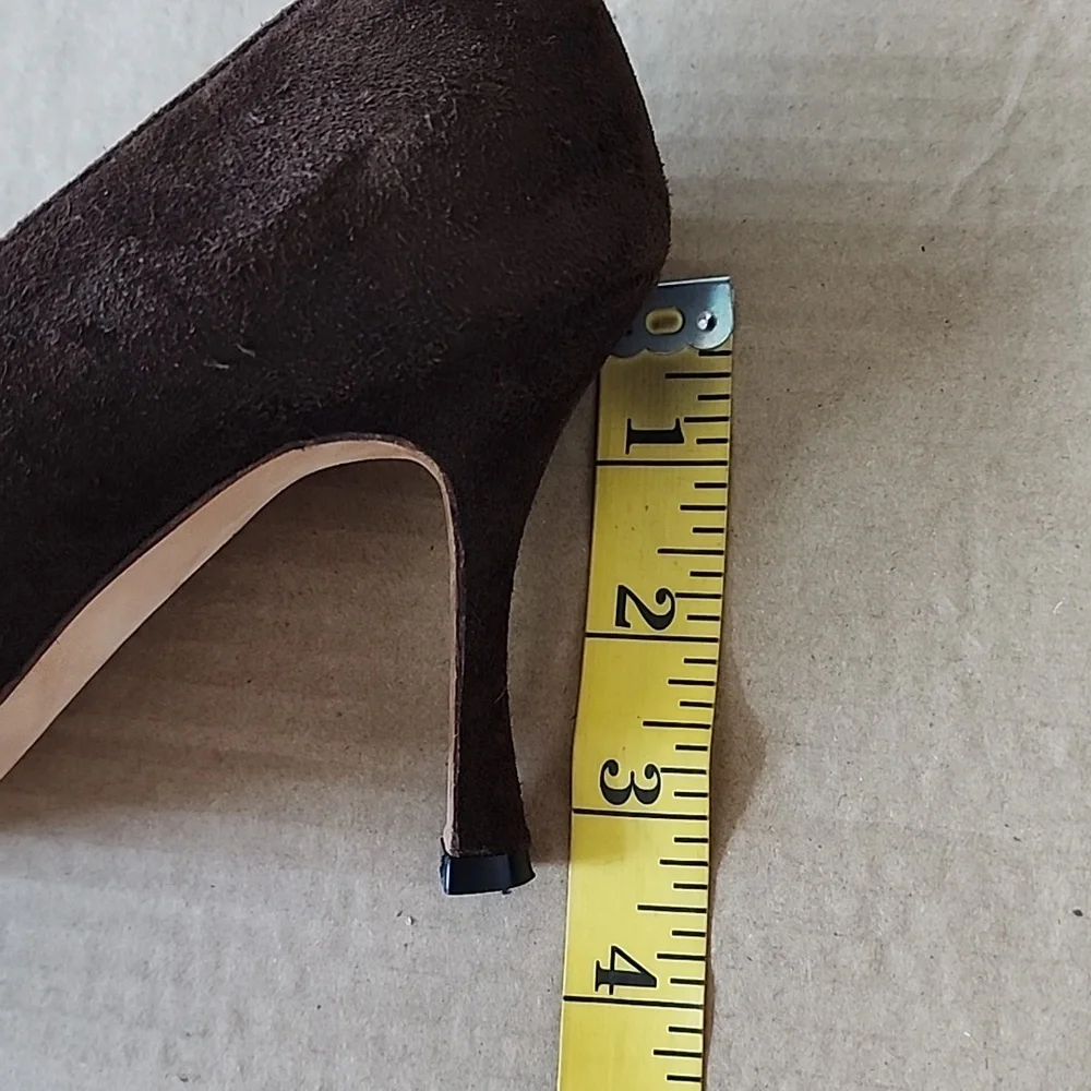 Manolo Blahnik brown suede double strap pumps-35.5 - Picture 8 of 8